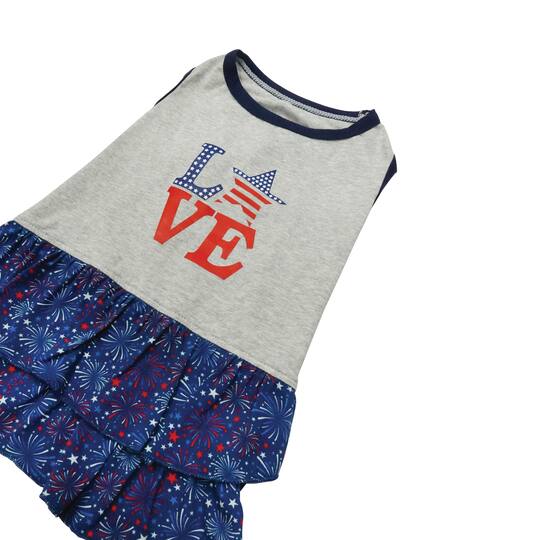 Best Furry Friends Fireworks Love Pet Dress